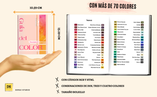 Combinaciones de colores incluidas en la Guía del Color II.