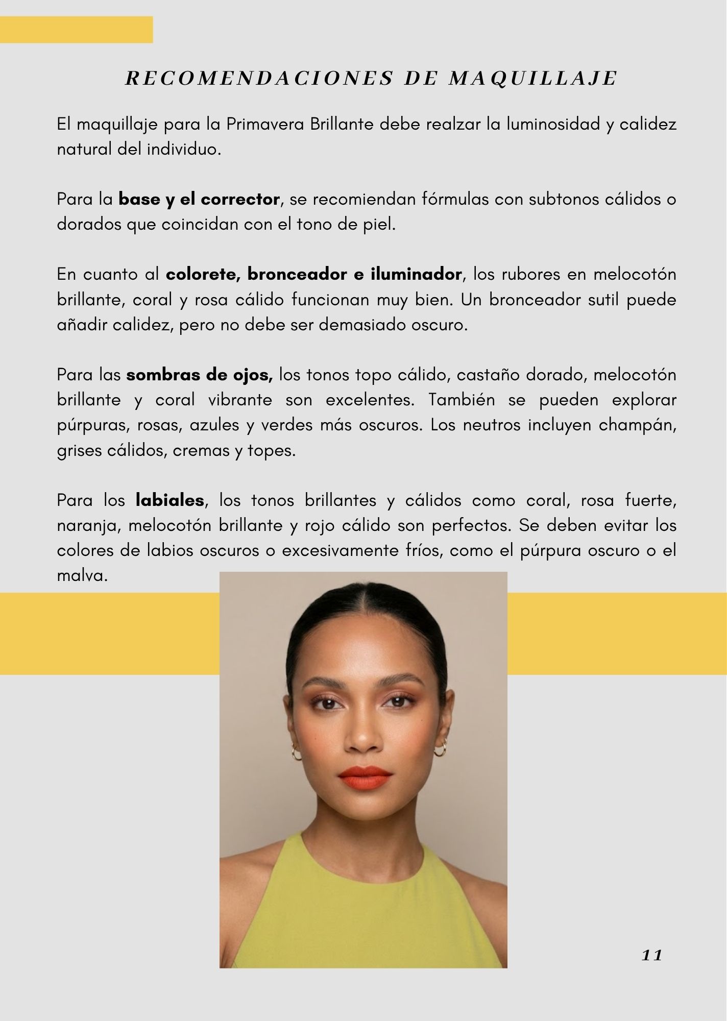 Recomendación de maquillaje Primavera